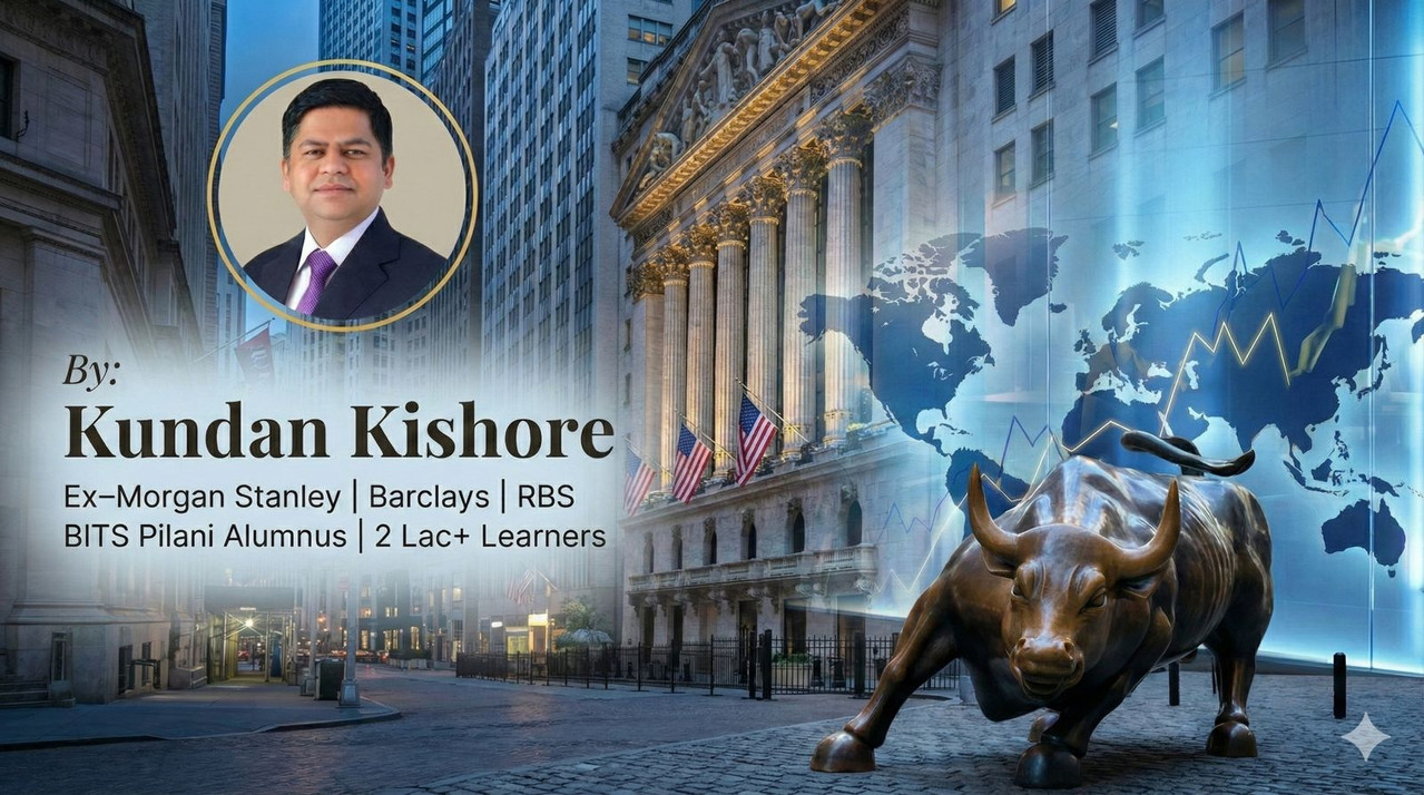 A thoughtful person calmly observing market charts during sunrise