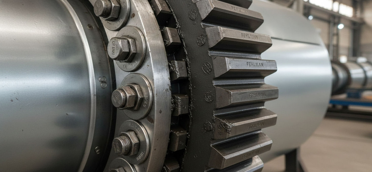 Болтовое соединение сегментов разрезного зубчатого венца с использованием высокопрочного крепежа для надежной передачи крутящего момента