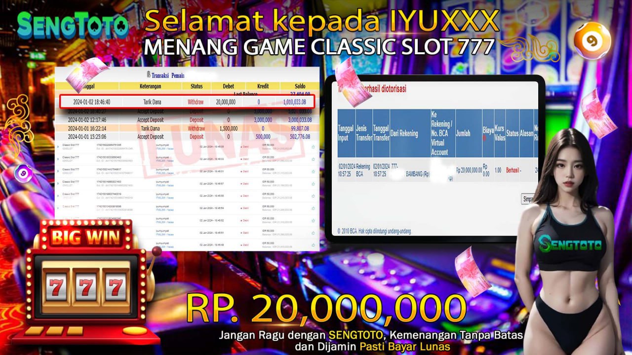 BUKTI PEMBAYARAN GAME CLASSIC 777