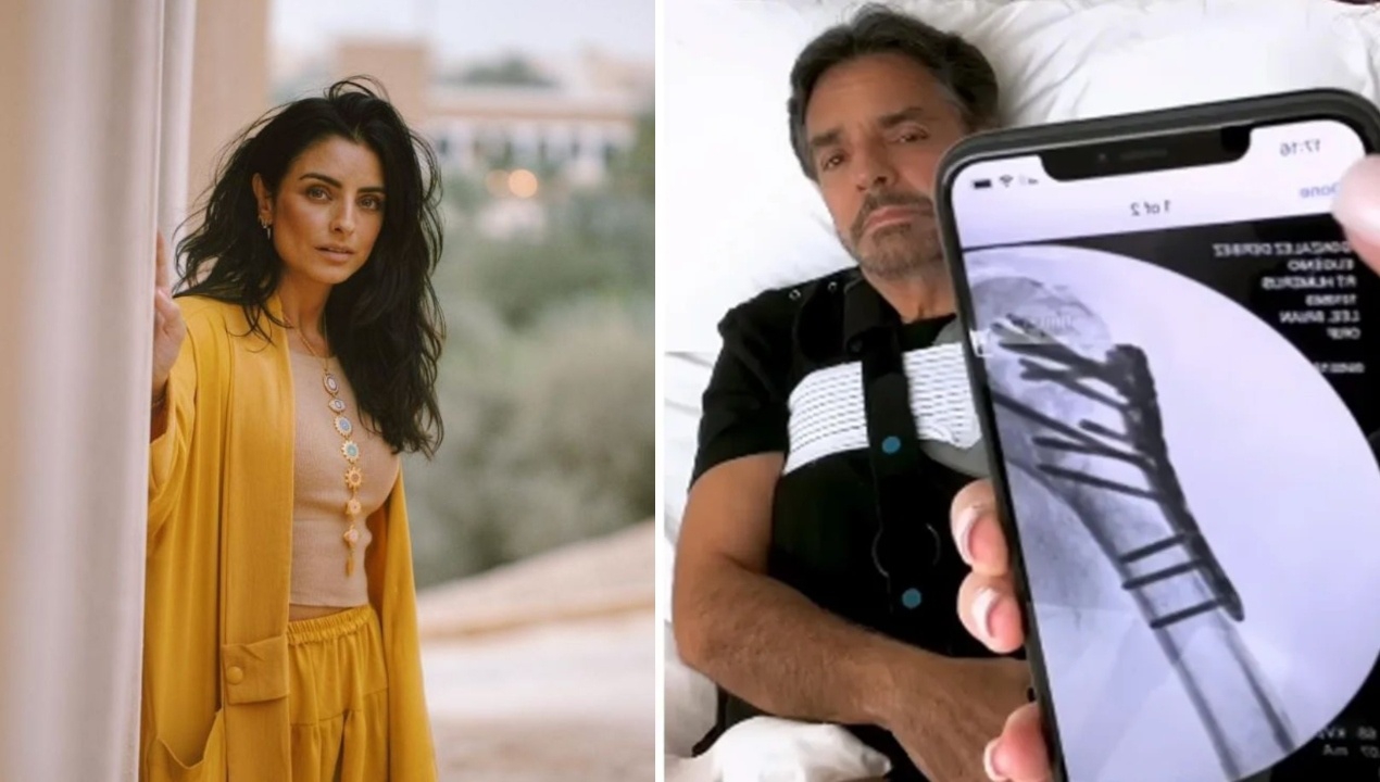 Aislinn Derbez dice que su papá terminó con el brazo destrozado por una tontería