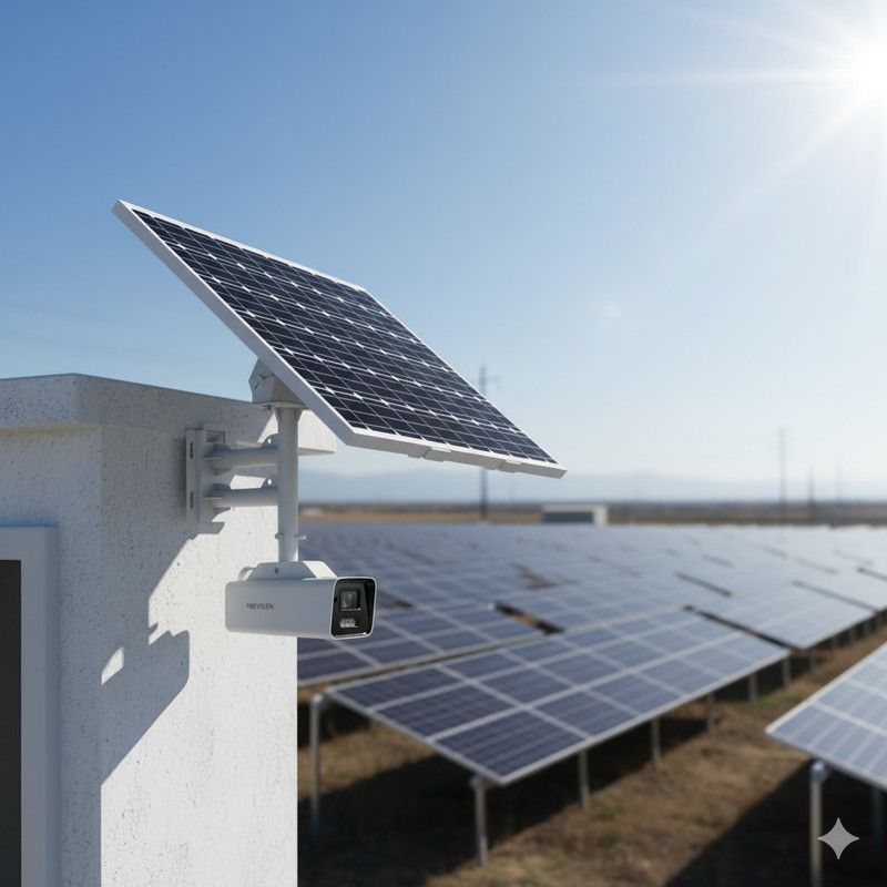 Câmera Ip Hikvision Ds-2Xs6A47G1-Ls/C36S80 com Placa Solar