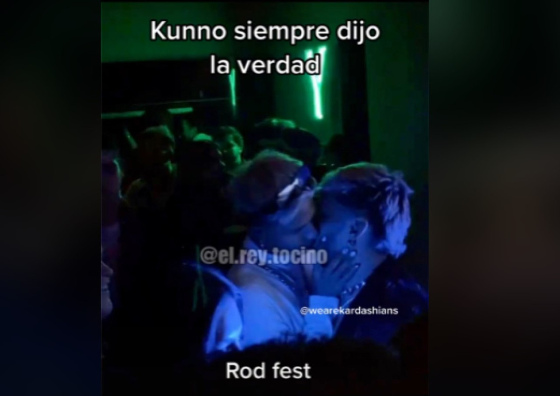 Así fue el beso de Rod Contreras con un hombre en su fiesta