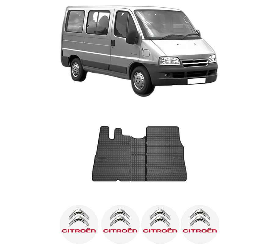Set covorase presuri CITROEN JUMPER I Bus (244, Z_) din 2002-2006, auto, din cauciuc thermoplastic, 4 Stickere auto cu CITROEN