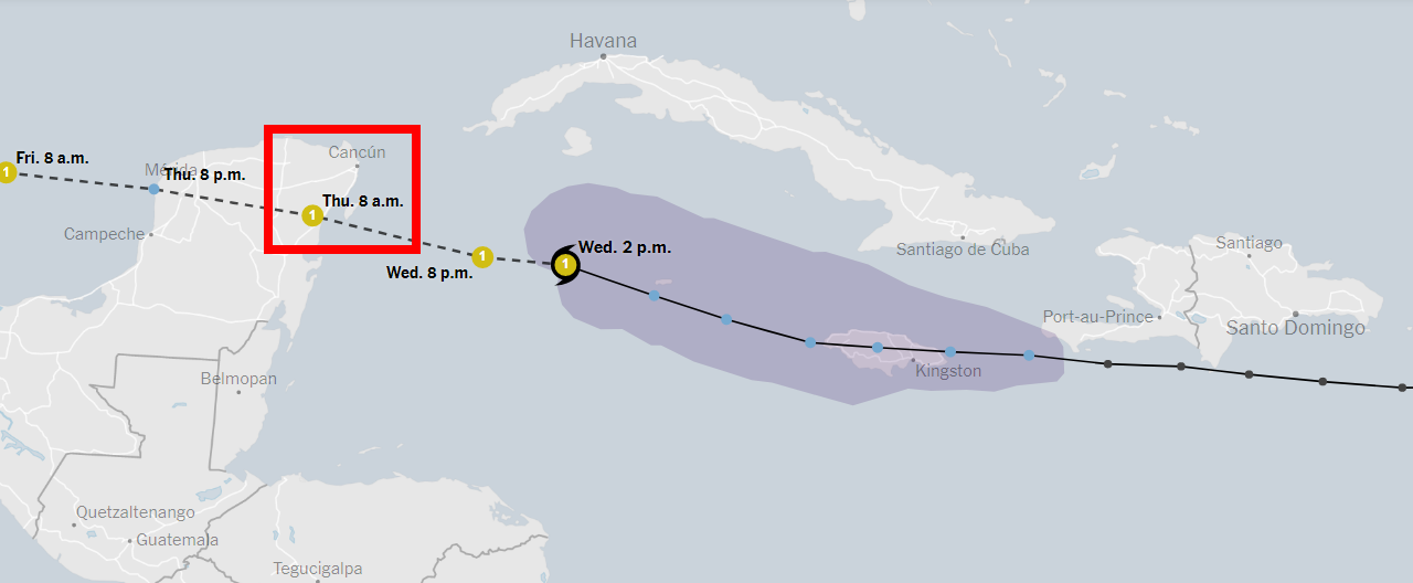 *Grace* golpeará a México como huracán, dos veces - Foro Riviera Maya y Caribe Mexicano