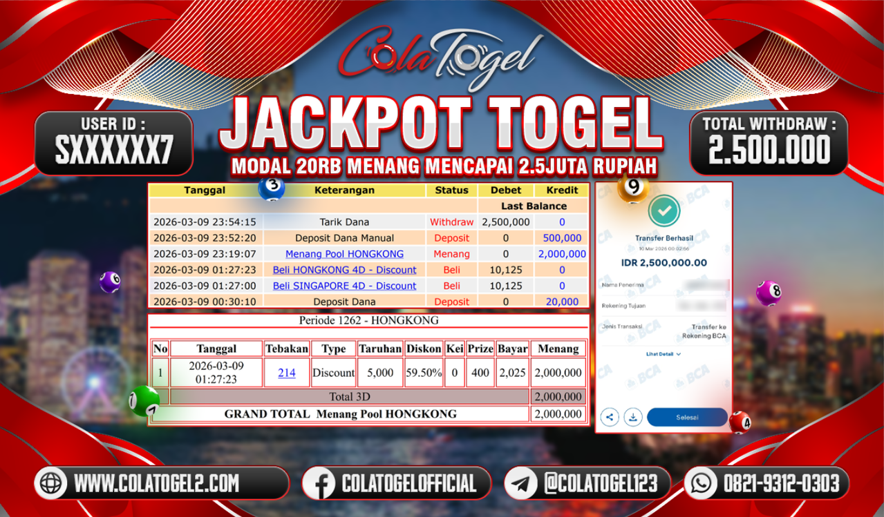 JACKPOT HONGKONG LOTTO!!