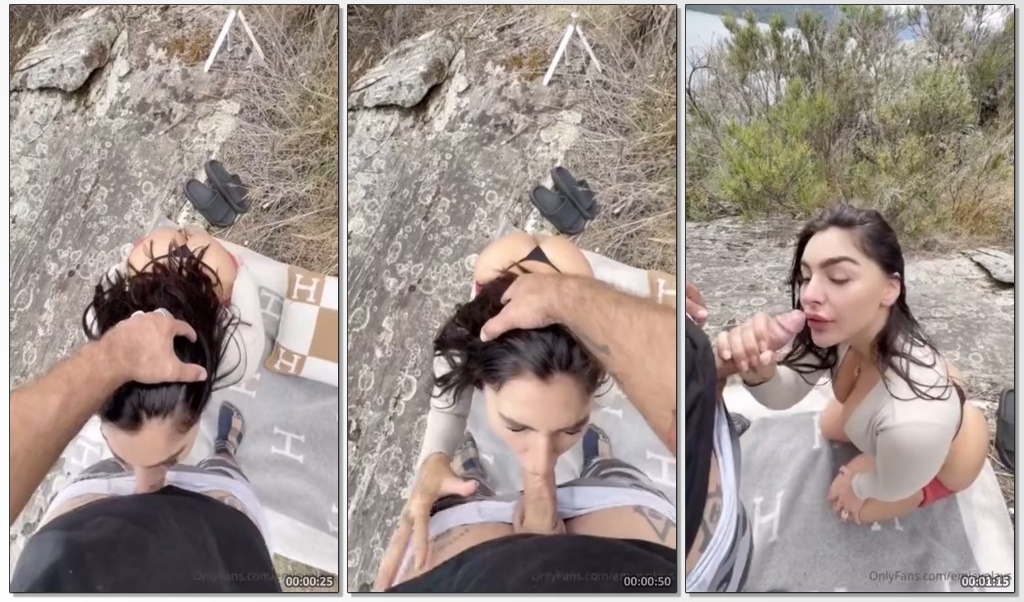 Emily Rinaudo Outdoor POV Blowjob OnlyFans