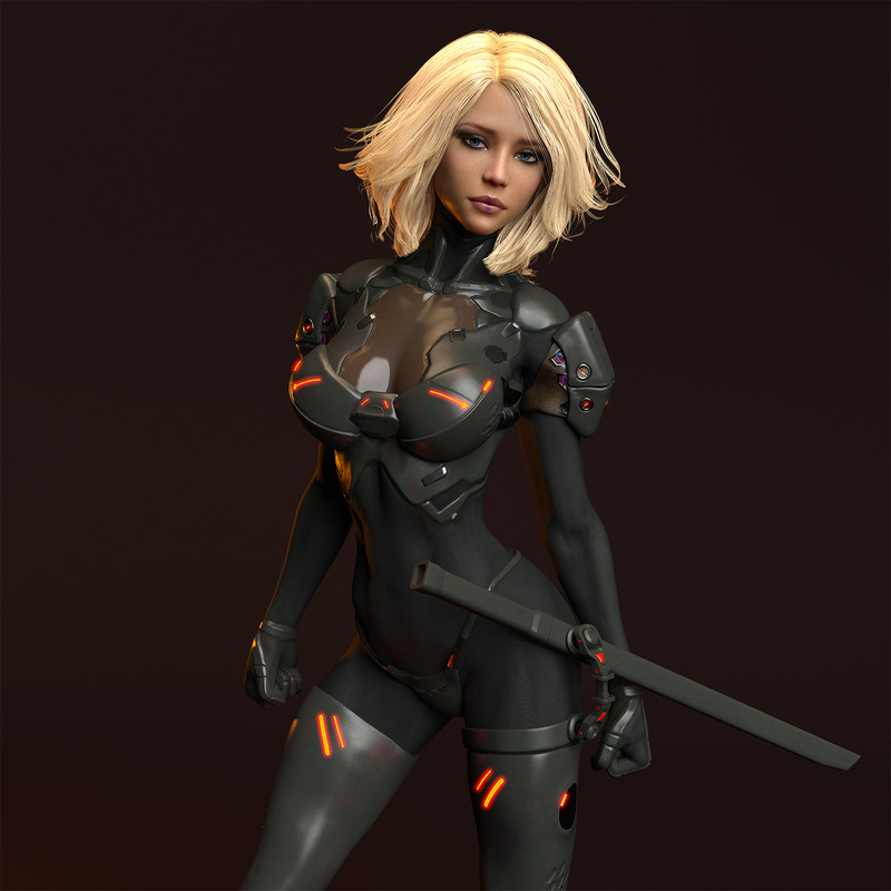 Abrion Combat Suit and Character Morph for Genesis 8 Female DAZ Studio Iray