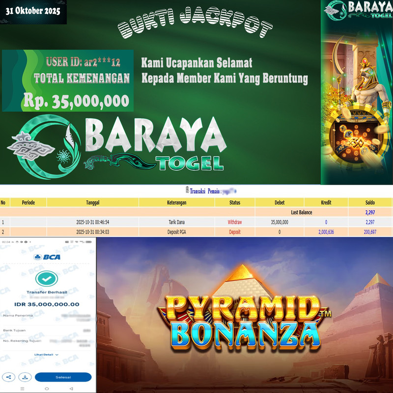 Rp. 35.000.000.- WD LUNAS DI BARAYATOGEL