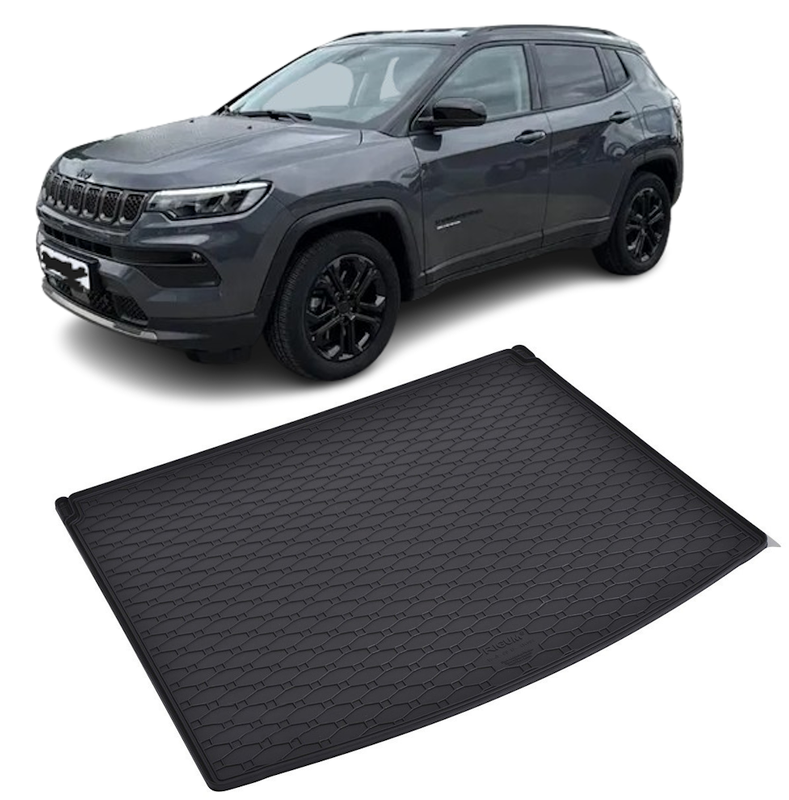 Tavita auto JEEP Compass PHEV 2017-prezent, protectie portbagaj, Cri-Flo, din cauciuc 100%, compatibil cu autoturismul JEEP Compass PHEV