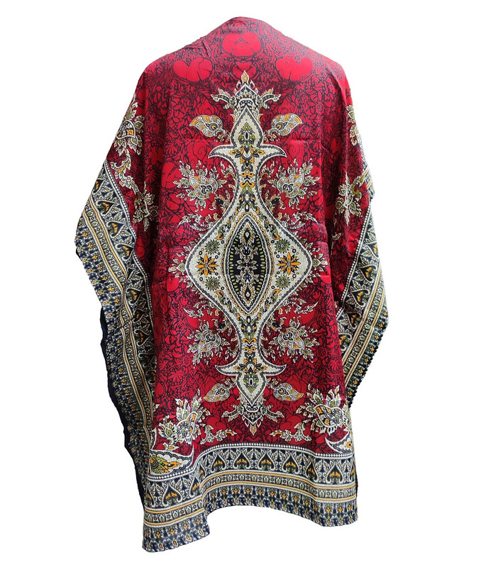Women Kaftan Short Maxi Kaftan Hippy Boho Tunic Plus Size Dress Nightdress - Picture 21 of 33