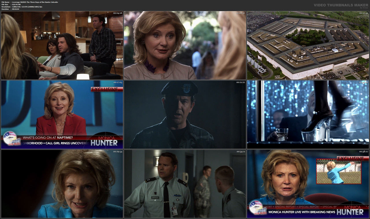Leverage S02E05 The Three Days of the Hunter Job.mkv
