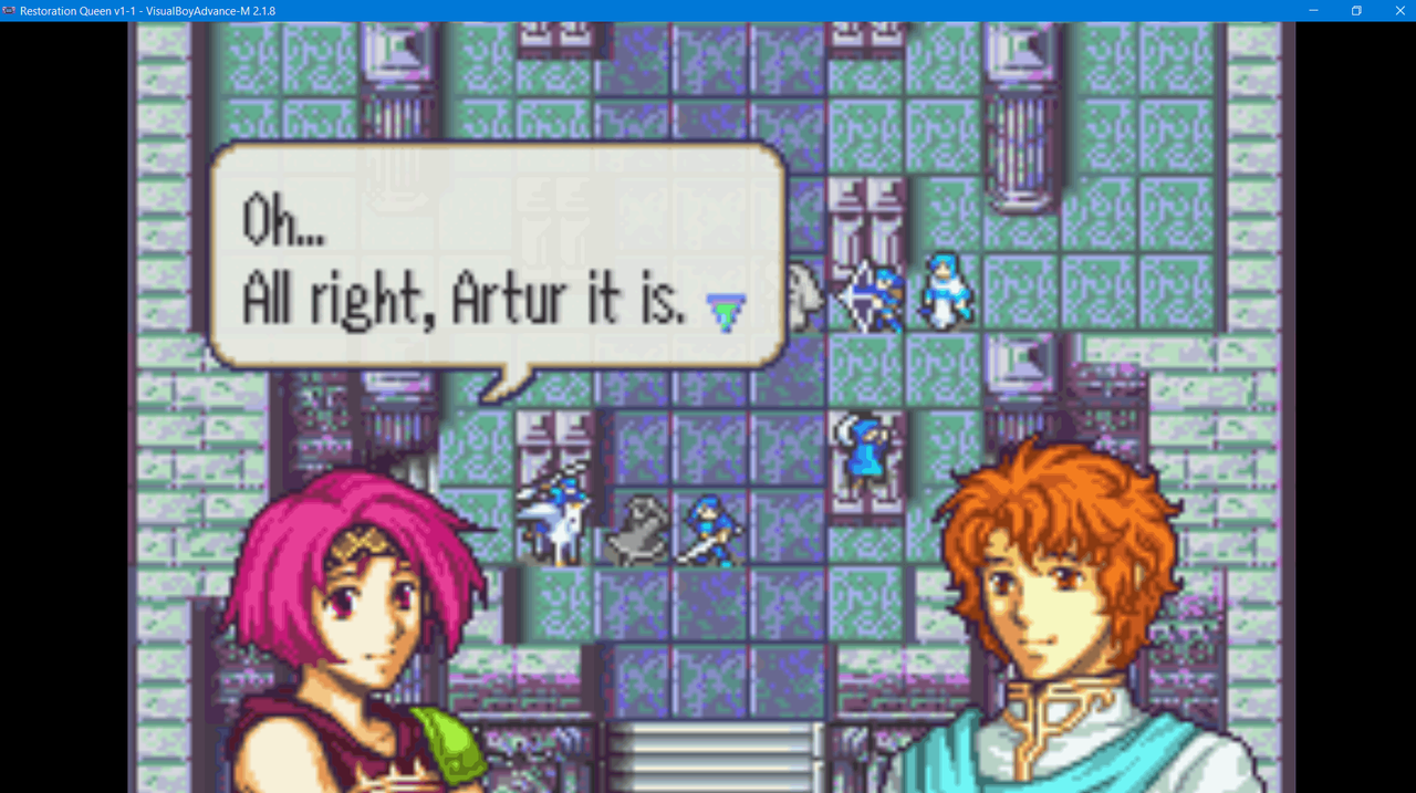 2024-03-06 21_22_50-Restoration Queen v1-1 - VisualBoyAdvance-M 2.1.8