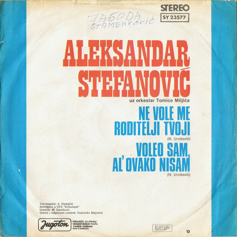 Aleksandar Stefanovic '79 zadnja