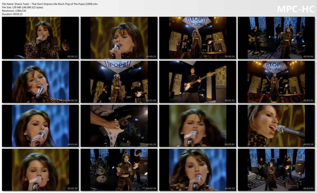 Shania Twain - That Don't Impress Me Much (Audio Arquivo) (Top of The Pops) [21.05.1999].mp4