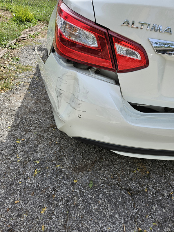 Car Getting Bit Here we go again, kid's car gets hit in parking lot.....other party has ...