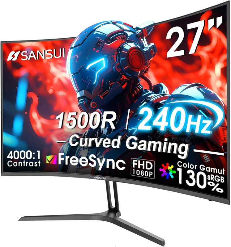 SANSUI Curved Gaming Monitor