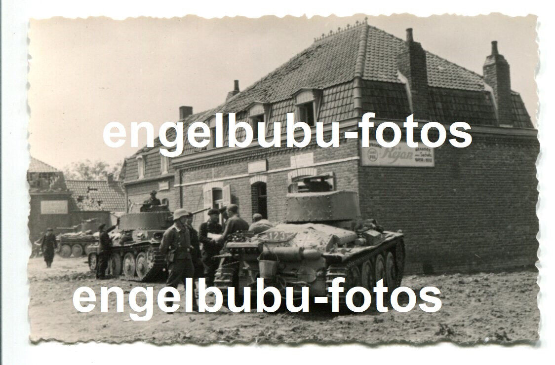 FOTO - PANZER - Panzer 38(t) - Belgien - Frankreich - Flak-Abt.85 -Göppingen-