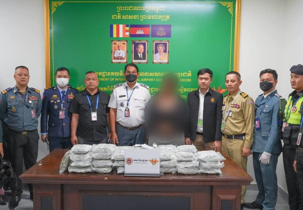 siem reap angkor airport customs seize cannabis foreign traveler cambodia news 2026 2343