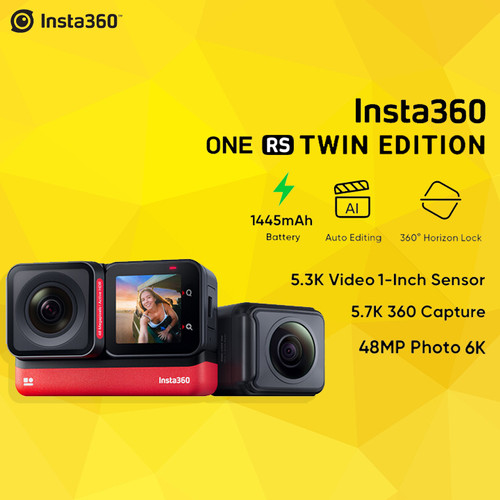 jual Insta360 One RS Twin Edition Camera harga murah review