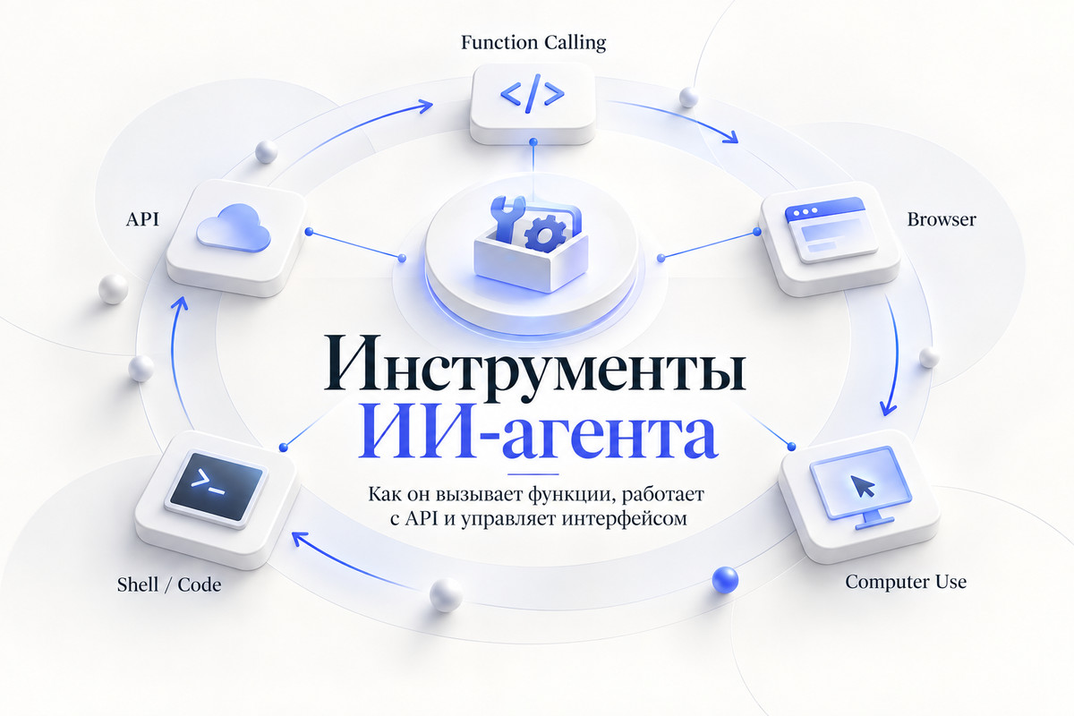 Карта инструментов ИИ-агента: Function Calling, API, Browser, Computer Use и Shell Code