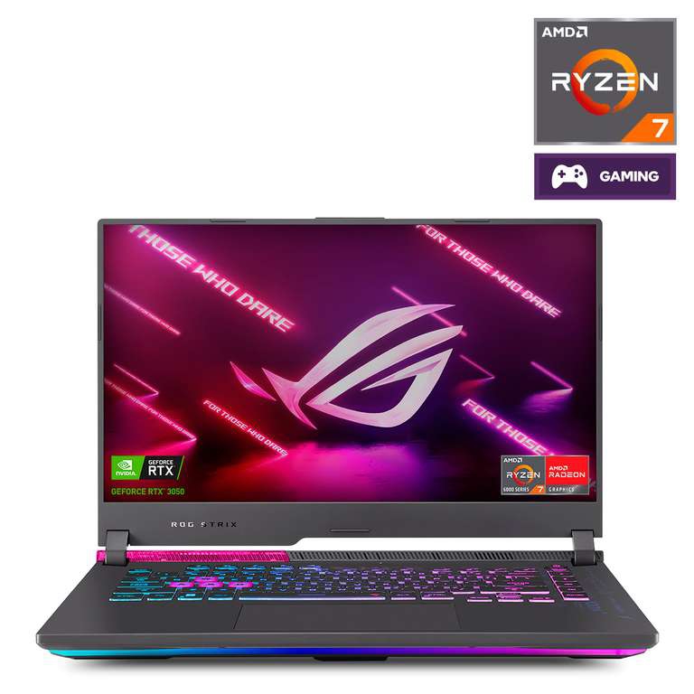 Office Depot Laptop Gamer Asus ROG Strix G15 GeForce RTX 3050 AMD Ryzen 7 15.6 pulg. 512gb SSD