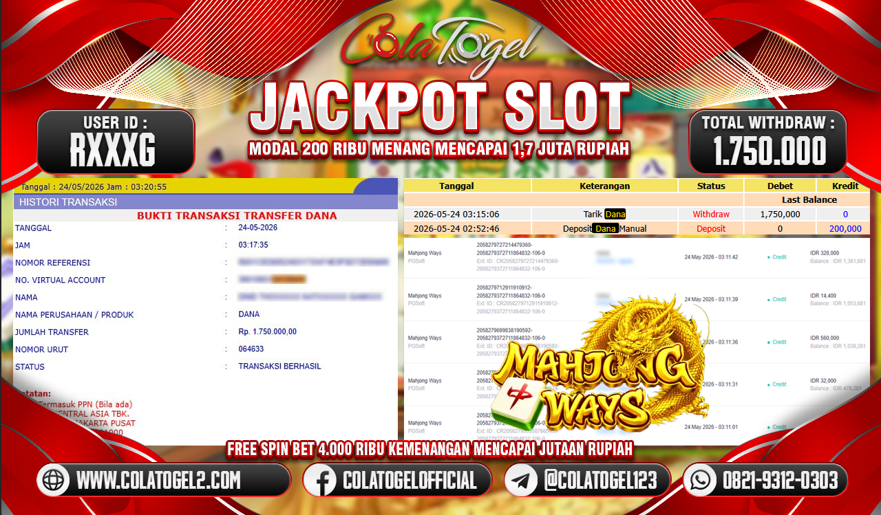 JACKPOT SLOT GACOR!!