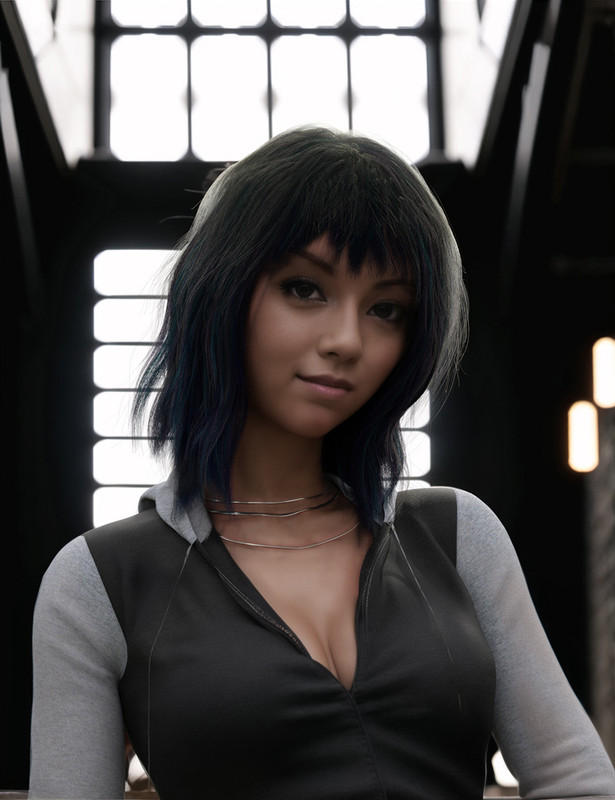 dForce Artist Style Long Hair for Genesis 8 and 9