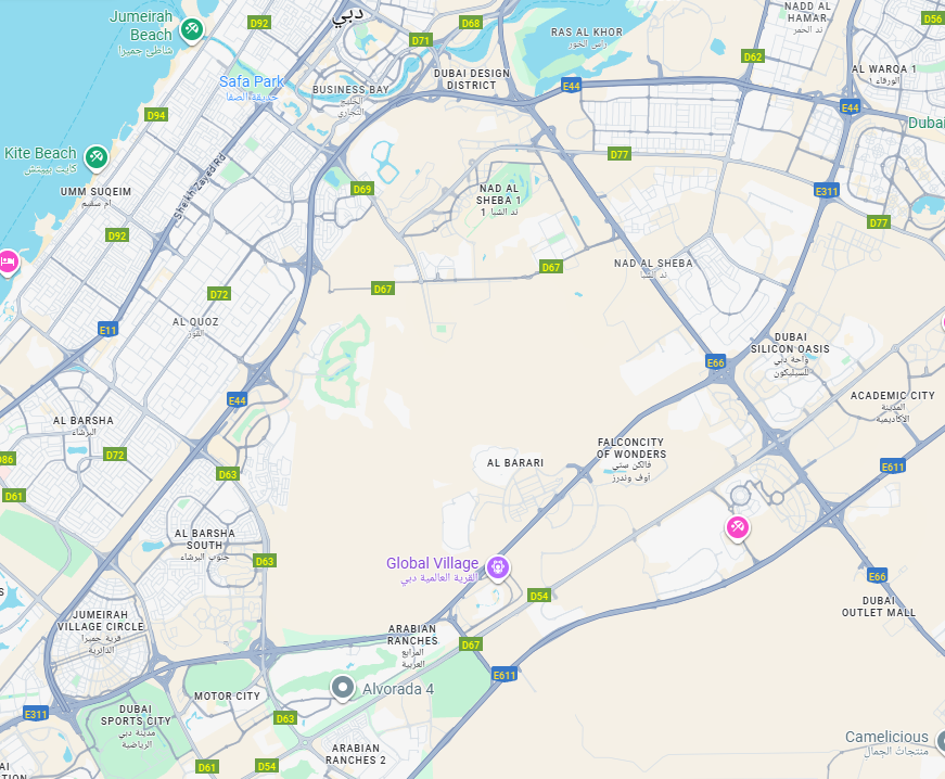 uae map