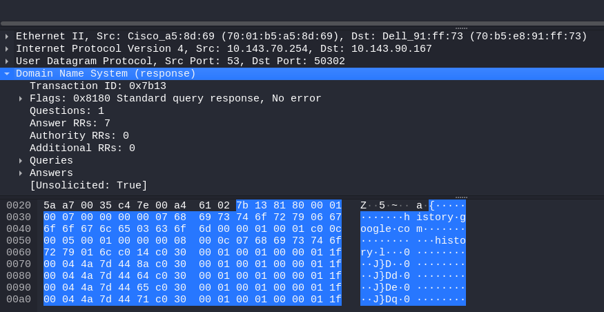 Wireshark and Quad9