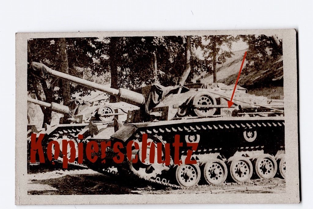 Orig. Foto Panzer StuG Langrohr Sturmgeschütz-Ab