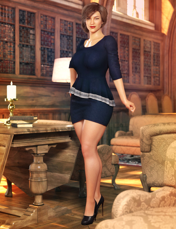 dForce Business Afternoon Outfit for Genesis 8 and 8.1 Females