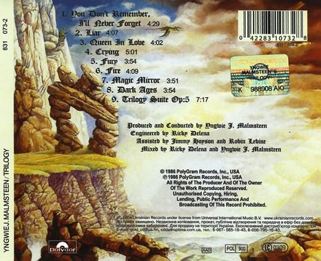 Yngwie J. Malmsteen - Trilogy (1986) [Reissue 2004] Lossless