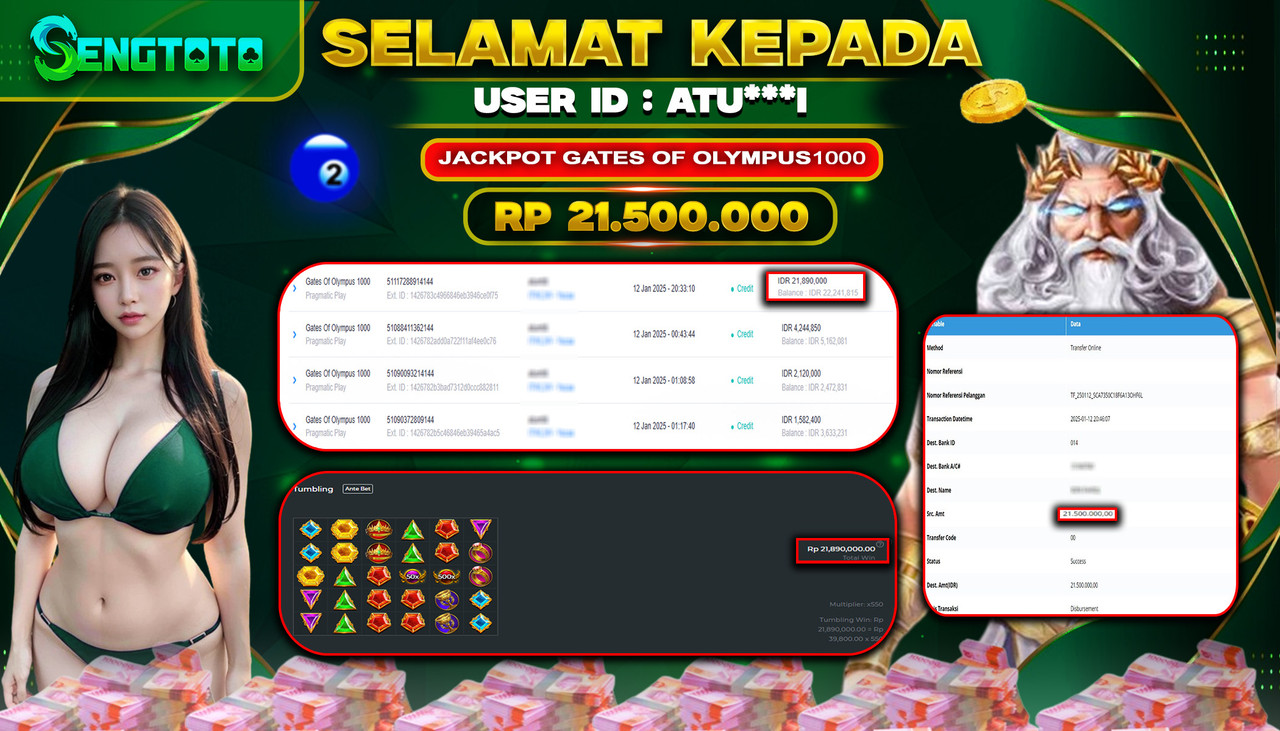 BUKTI PEMBAYARAN SLOT GATES OF OLYMPUS 1000