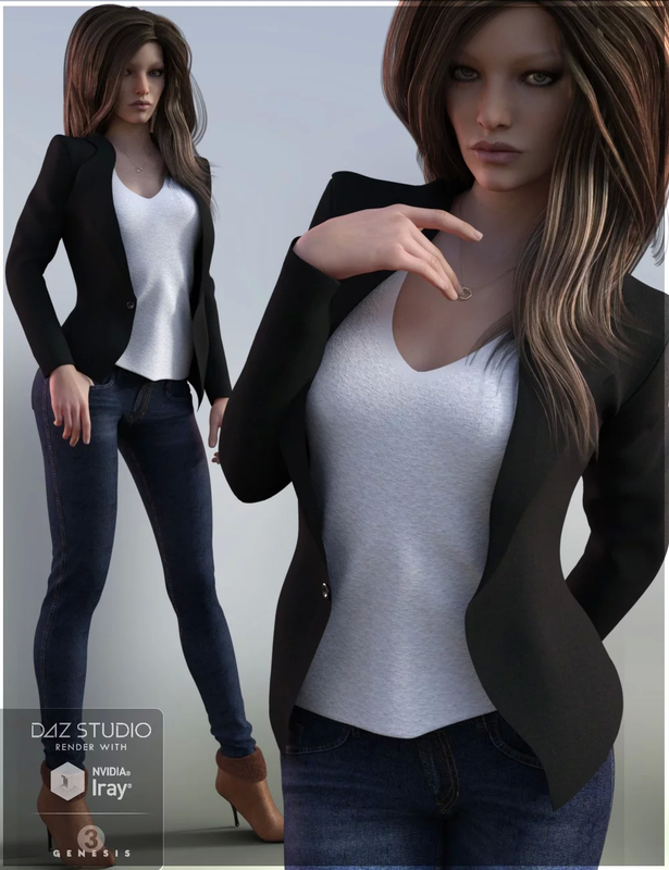 Blazer Outfit for Genesis 3 Female(s) Blazer Outfit for Genesis 3 Female(s)
