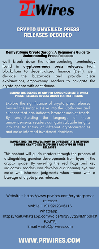 Crypto Unveiled Press Releases Decoded