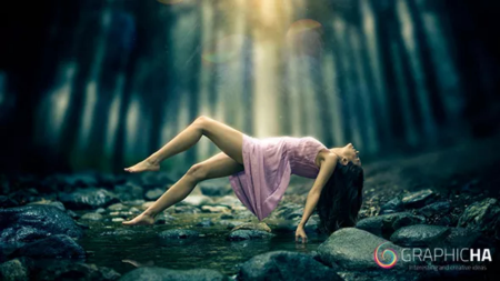 Forest Levitation Photo Composite