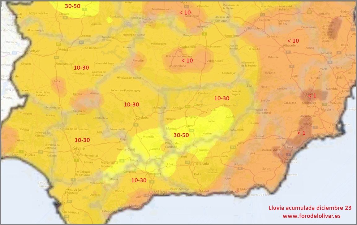 Lluvia caída por zonas - Página 24 Diciembre23