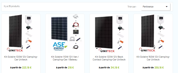 kits solaires camping-car et maison mobile