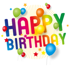 text happy birthday-png Free Transparent PNG image in precap