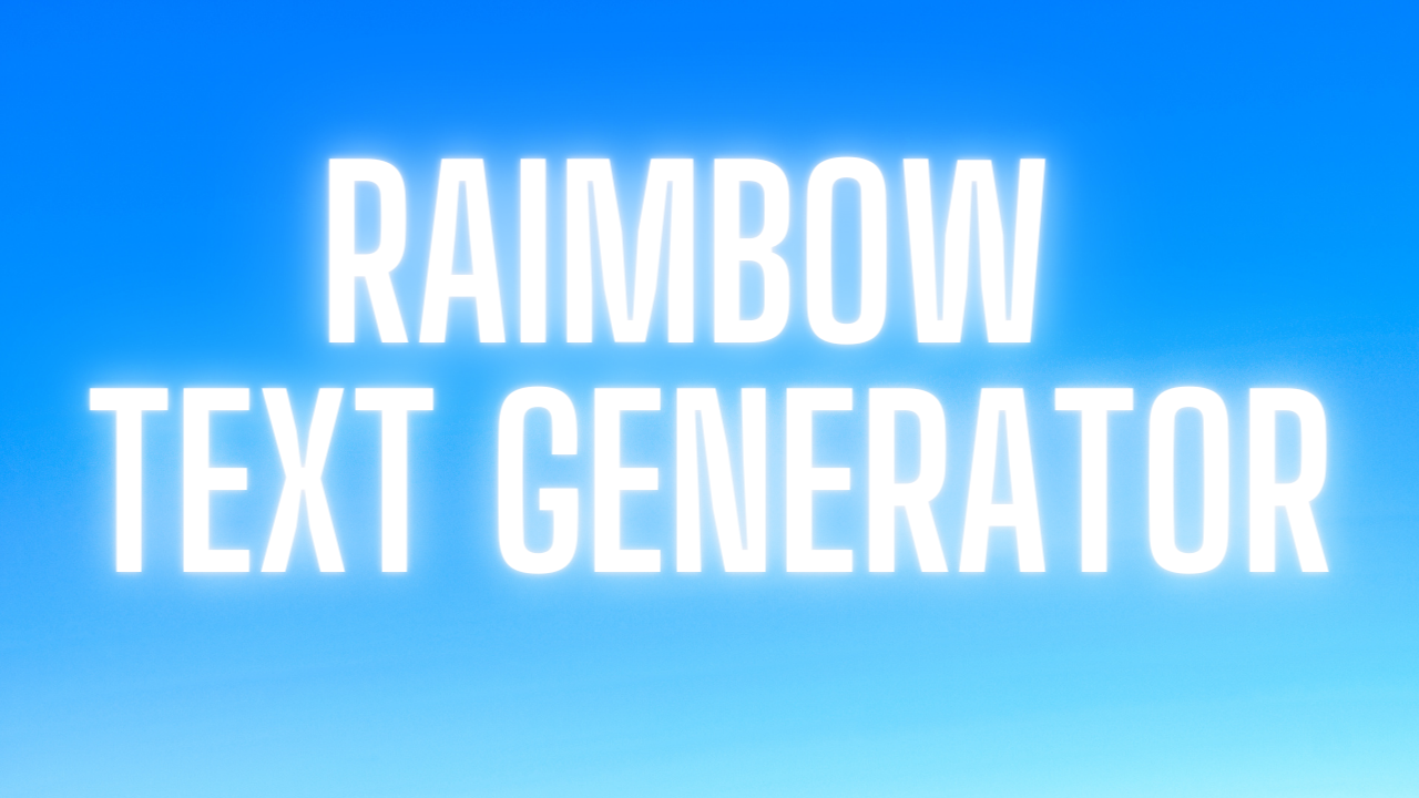Raimbow Text maker
