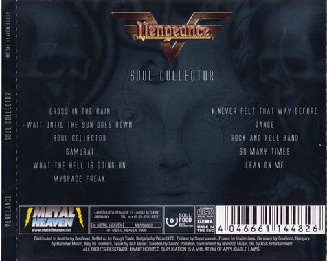 Vengeance - Soul Collector (2009) Lossless Vengeance - Soul Collector (2009) Lossless