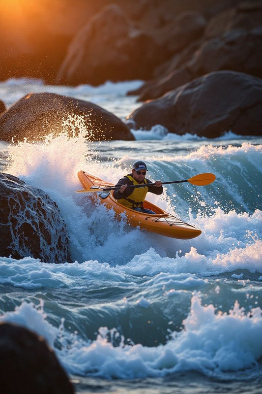 Kayaker s Safety Essentials Can You Spot the Protective Eyewear in This Whitewater Thri