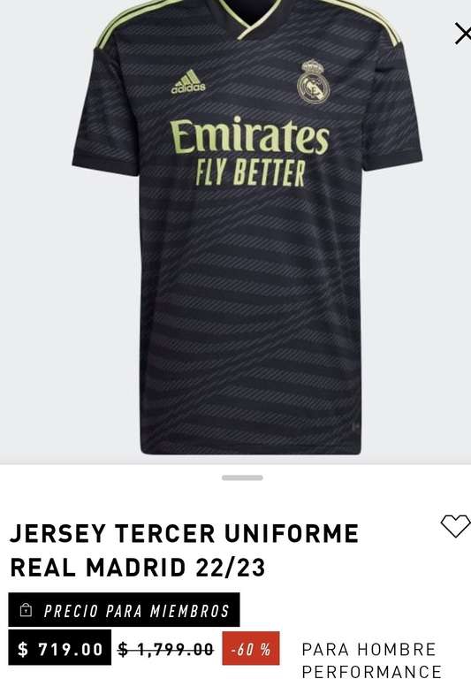 Adidas: Jersey del Real Madrid, tercera equipación 2022 - 2023 | Precio al registrarse