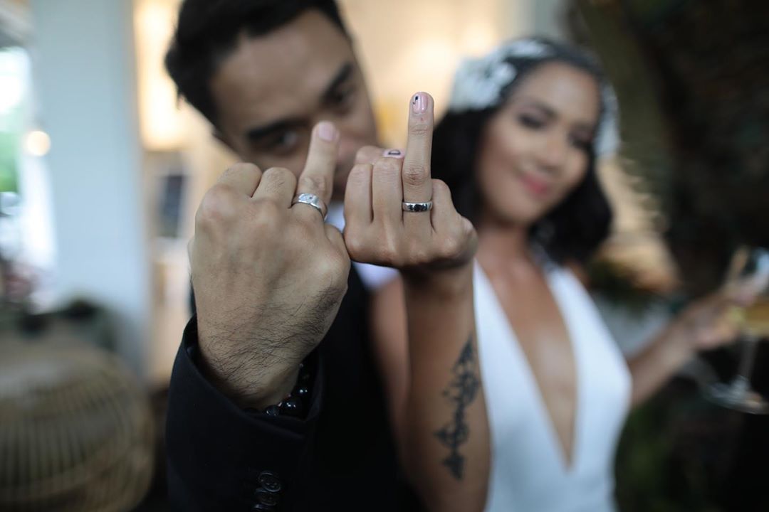 Foto pernikahan Dipha Barus dan Vanessa Budiharja