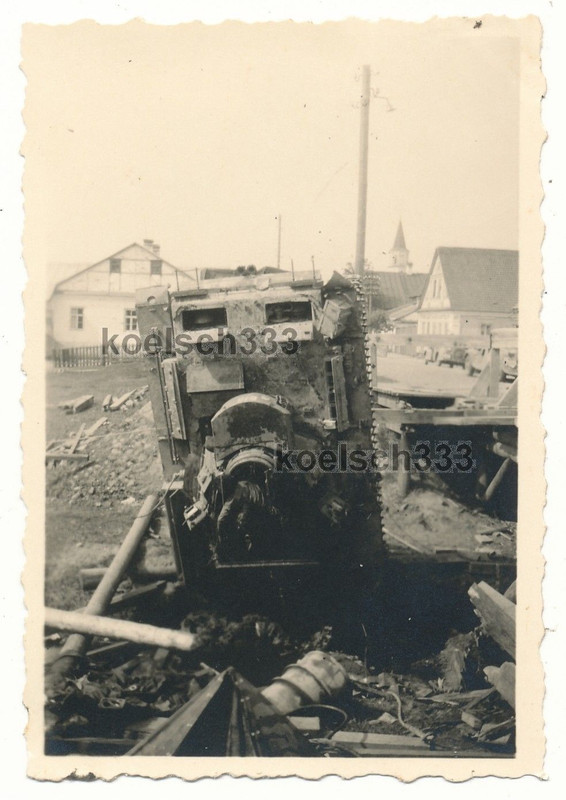 Foto Panzer III bricht auf Brücke ein ! 18. Pz. Div. Ostfront Ru