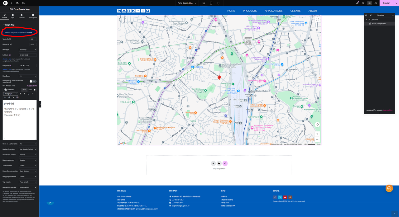 Edit Porto Google Maps with Elementor 03 30 2026 09 54 AM