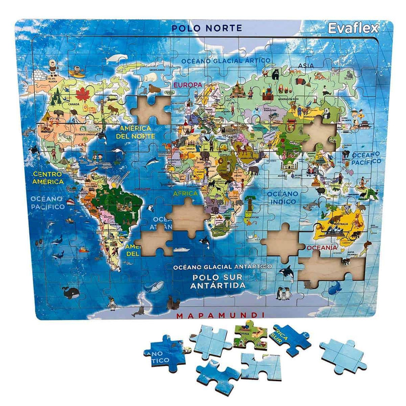 RMPCABZAS MADERA C/100 PLANISFERIO