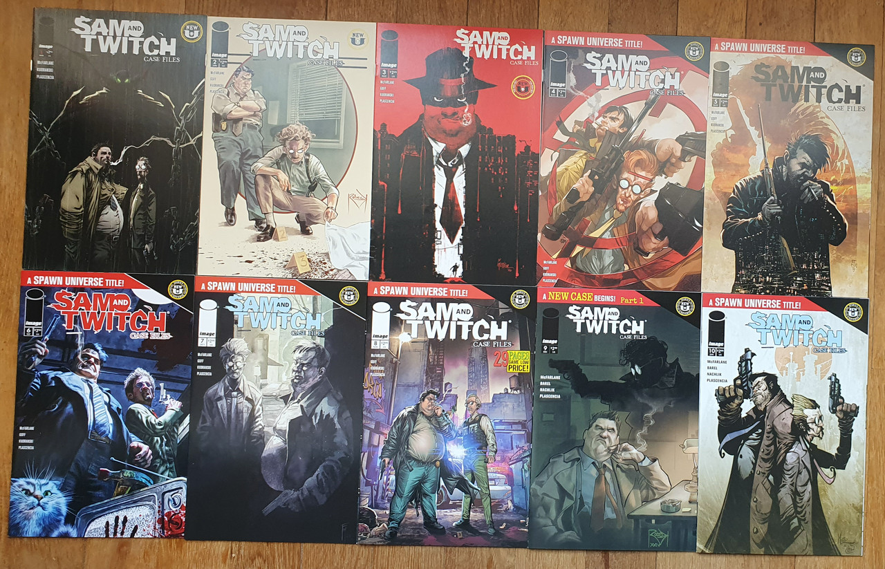 10 COMICS SPAWN universe SAM and TWITCH Case files N 1 à 10 1 50