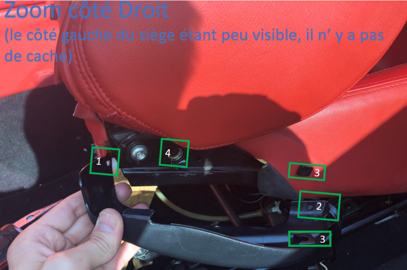 Bouton De Déverrouillage De Siège Argenté Chromé - Compatible Maserati Grancabrio Granturismo, Pièce Remplacement Avant 980145120