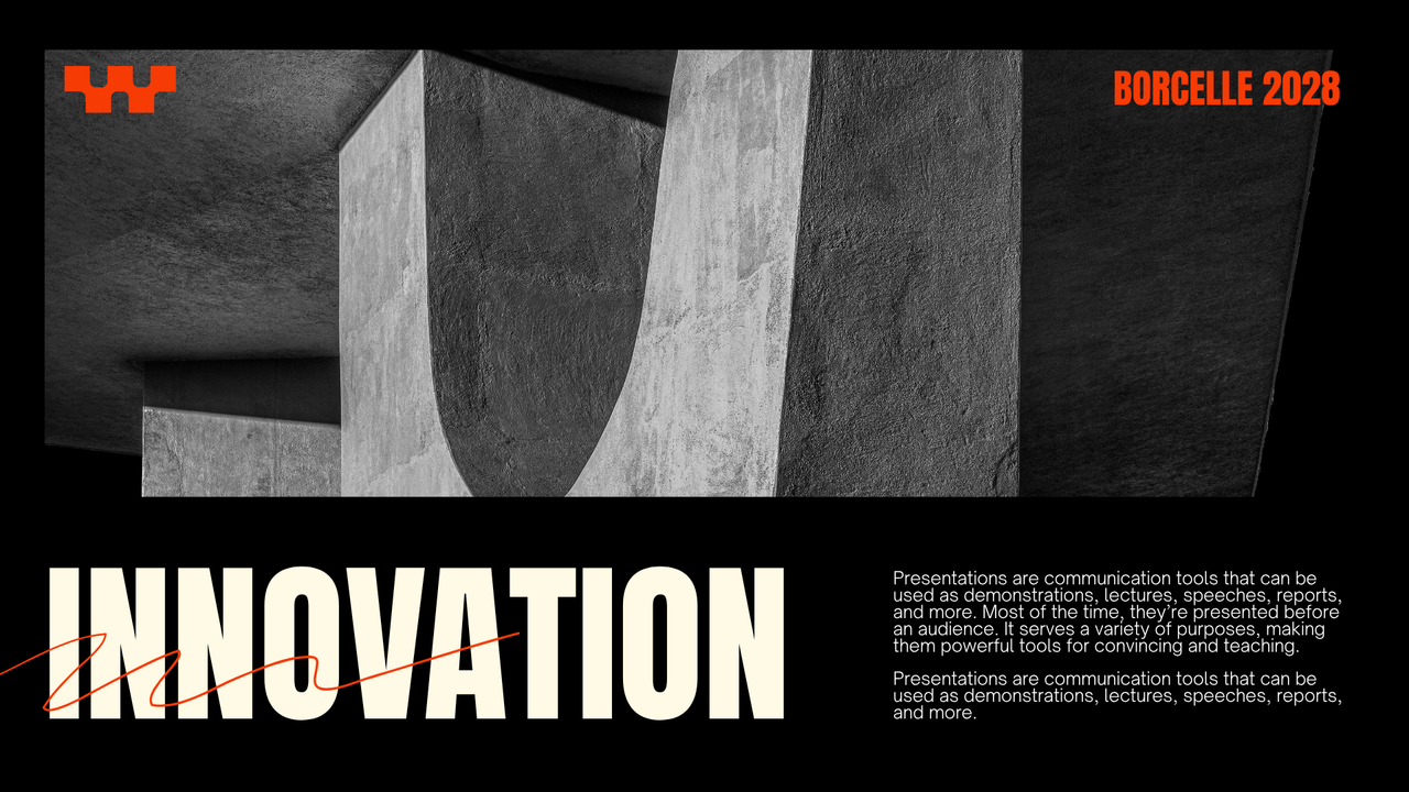 Orange and Black Bold Grunge Digital Marketing Presentation